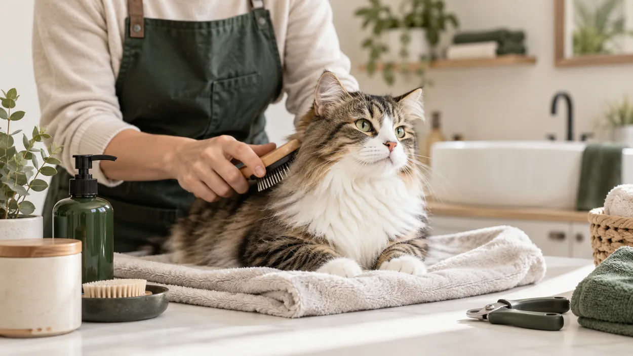 Cuidados para gatos: cómo cepillarlos, cortar sus uñas y bañarlos correctamente